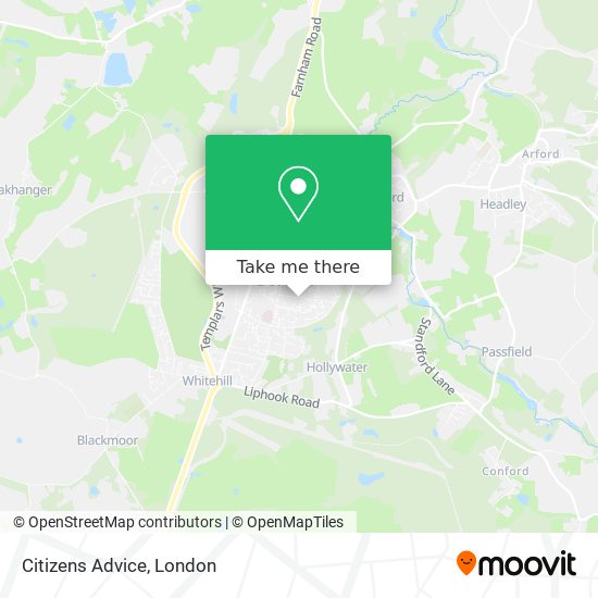 Citizens Advice map