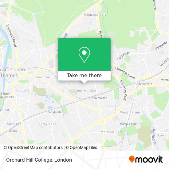 Orchard Hill College map