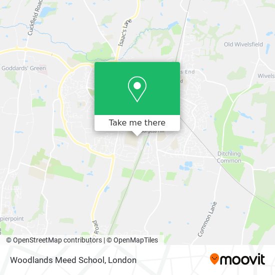Woodlands Meed School map