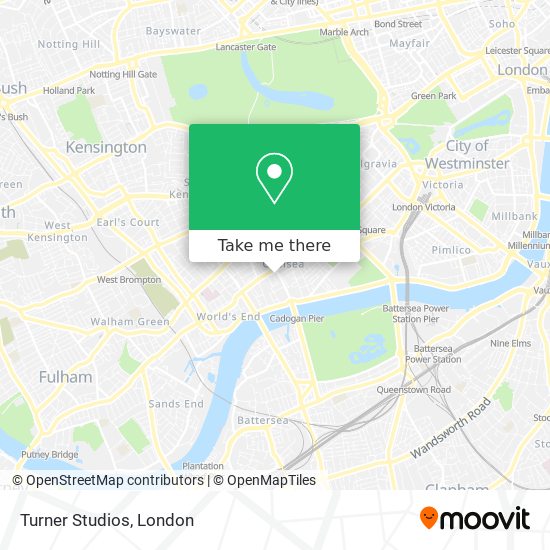 Turner Studios map