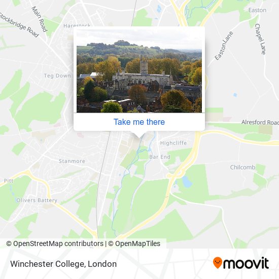Winchester College map
