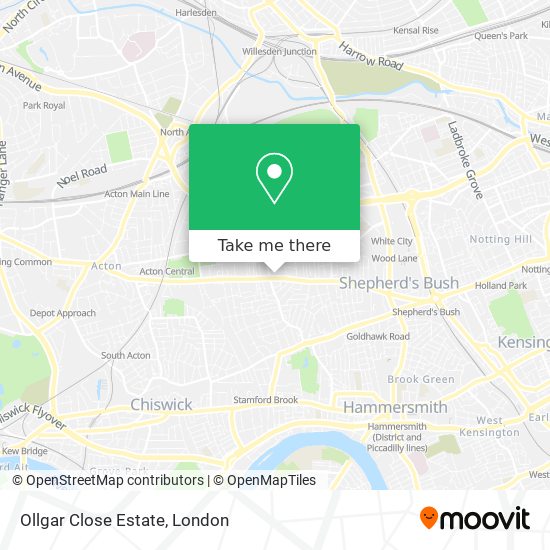 Ollgar Close Estate map