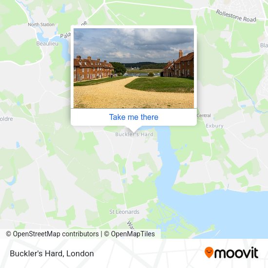 Buckler's Hard map