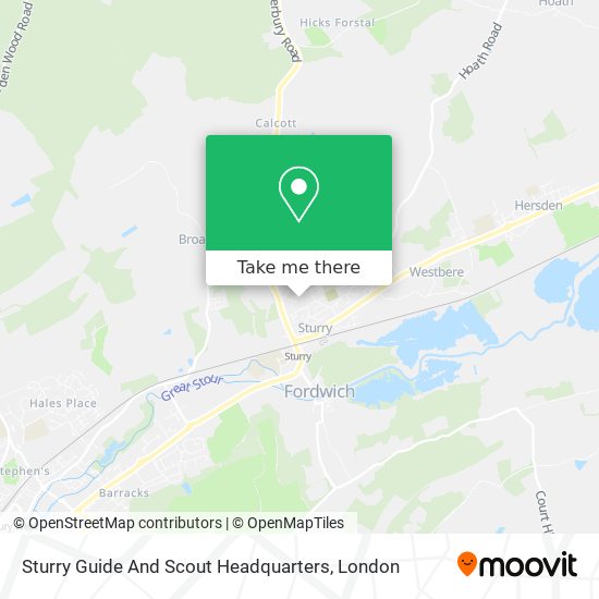 Sturry Guide And Scout Headquarters map