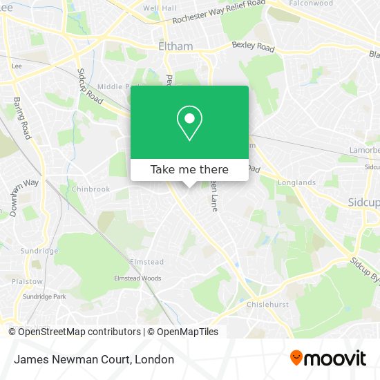 James Newman Court map