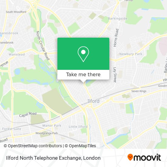 Ilford North Telephone Exchange map