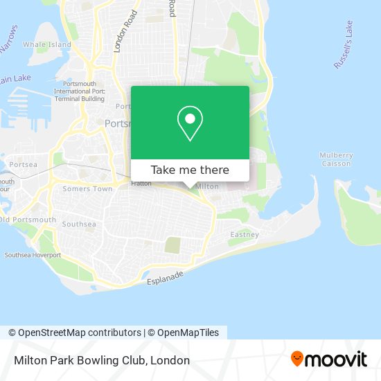 Milton Park Bowling Club map