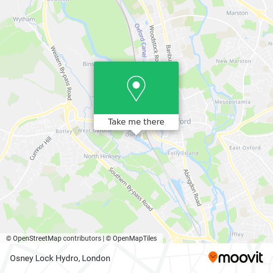Osney Lock Hydro map
