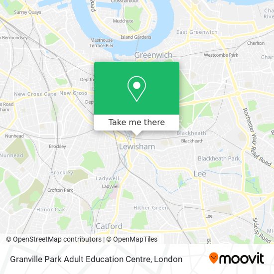 Granville Park Adult Education Centre map