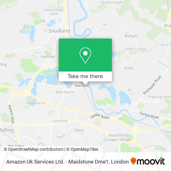 Amazon Uk Services Ltd. - Maidstone Dme1 map