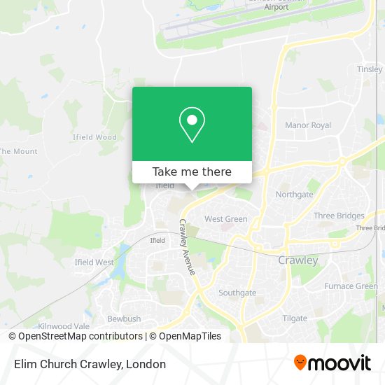 Elim Church Crawley map