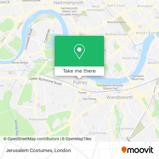 Jerusalem Costumes map
