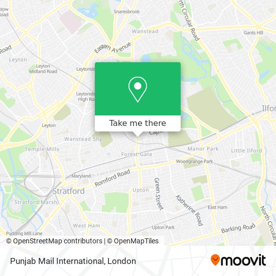 Punjab Mail International map