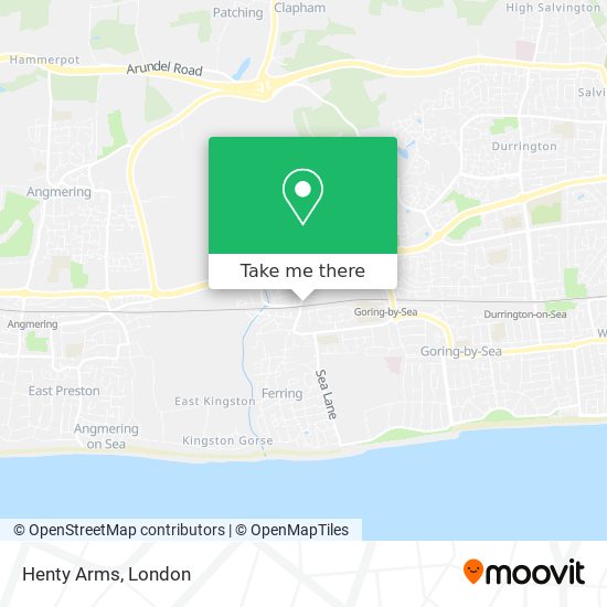 Henty Arms map