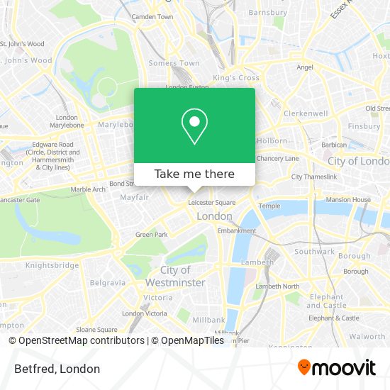Betfred map