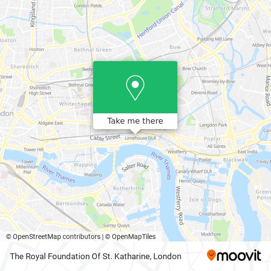The Royal Foundation Of St. Katharine map