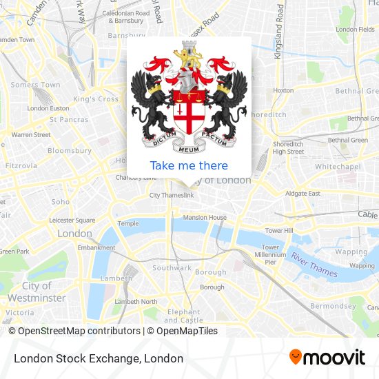 London Stock Exchange map