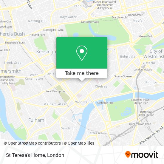 St Teresa's Home map