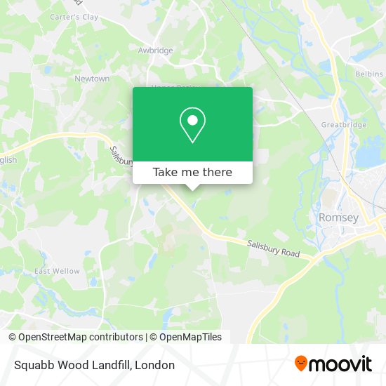 Squabb Wood Landfill map