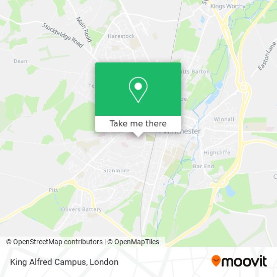 King Alfred Campus map
