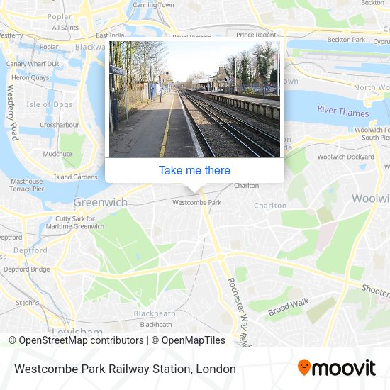 Westcombe Park Railway Station map