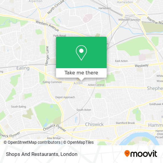 Shops And Restaurants map
