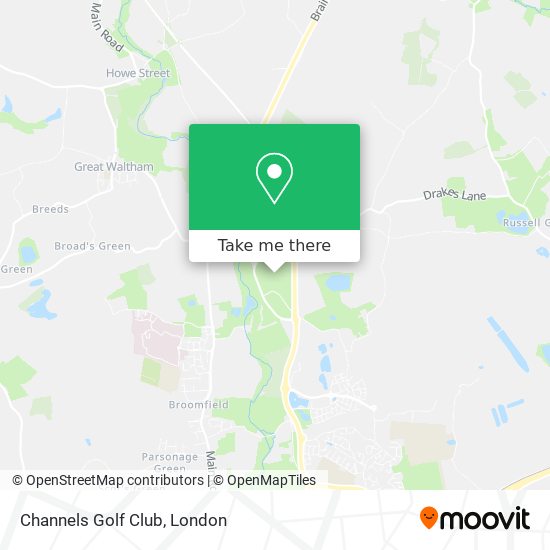 Channels Golf Club map