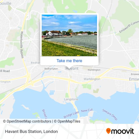 Havant Bus Station map