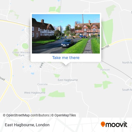 East Hagbourne map