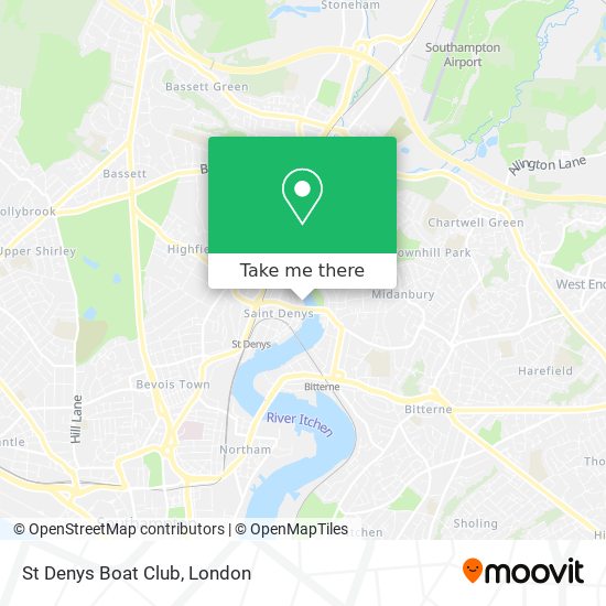 St Denys Boat Club map