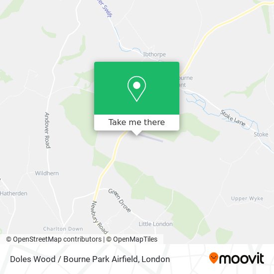 Doles Wood / Bourne Park Airfield map