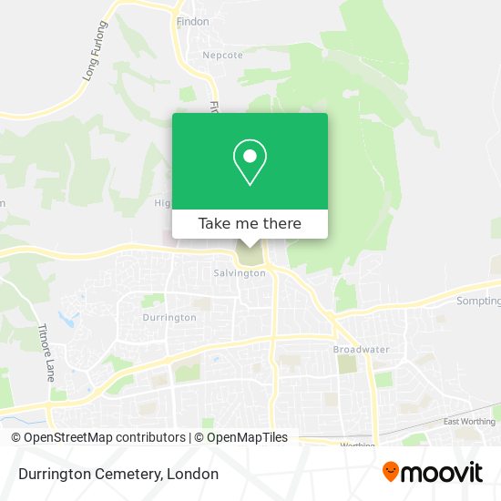 Durrington Cemetery map