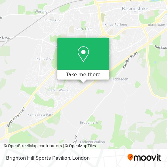 Brighton Hill Sports Pavilion map
