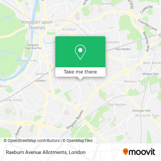 Raeburn Avenue Allotments map
