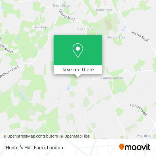Hunter's Hall Farm map