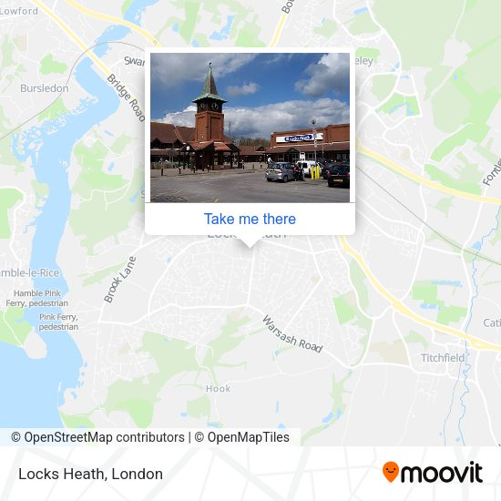 Locks Heath map