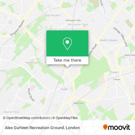 Alex Gurteen Recreation Ground map