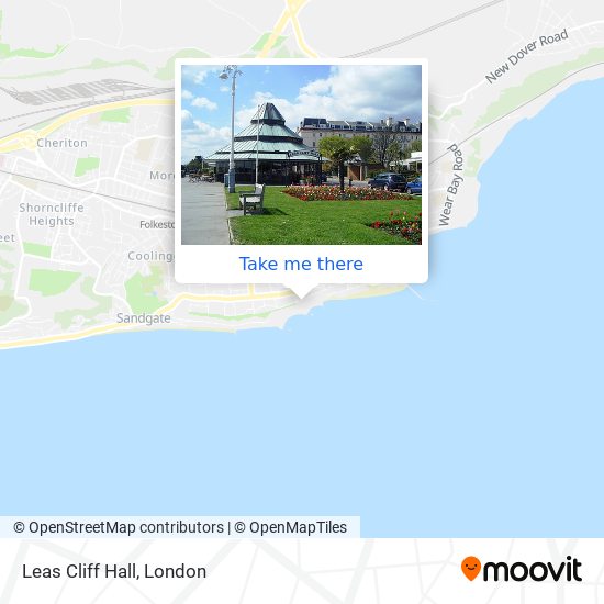 Leas Cliff Hall map