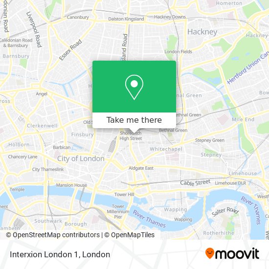 Interxion London 1 map
