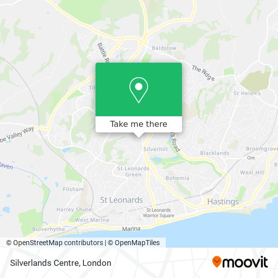 Silverlands Centre map