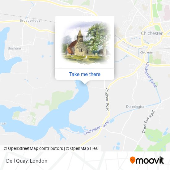 Dell Quay map