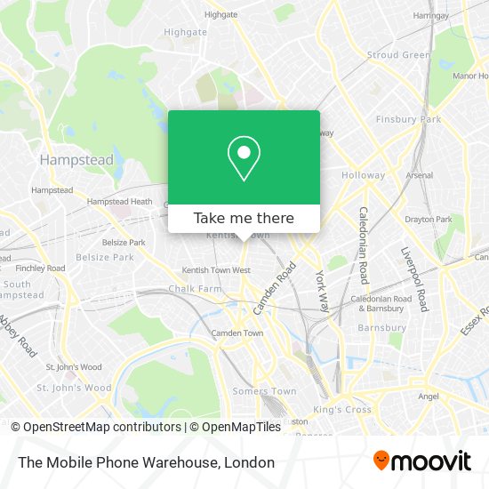 The Mobile Phone Warehouse map