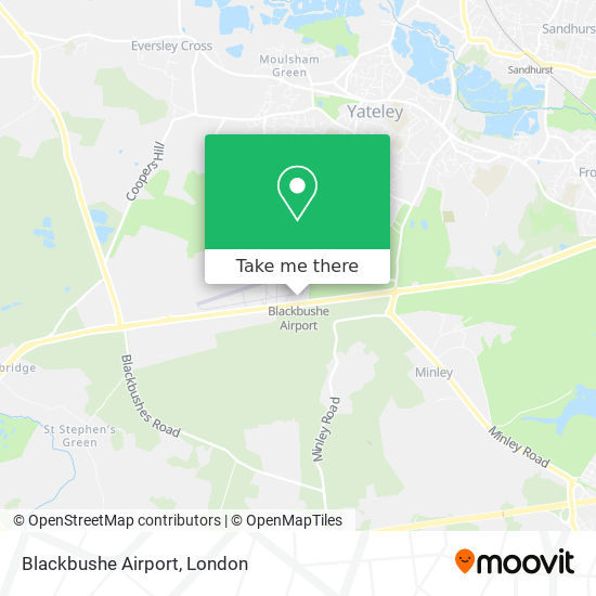 Blackbushe Airport map