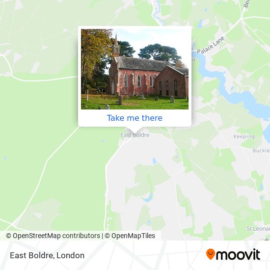 East Boldre map