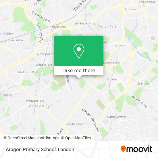 Aragon Primary School map