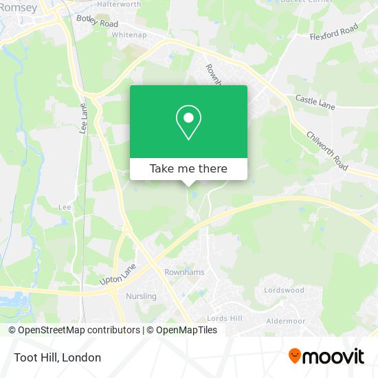 Toot Hill map