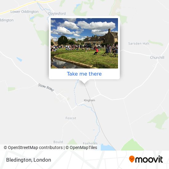 Bledington map