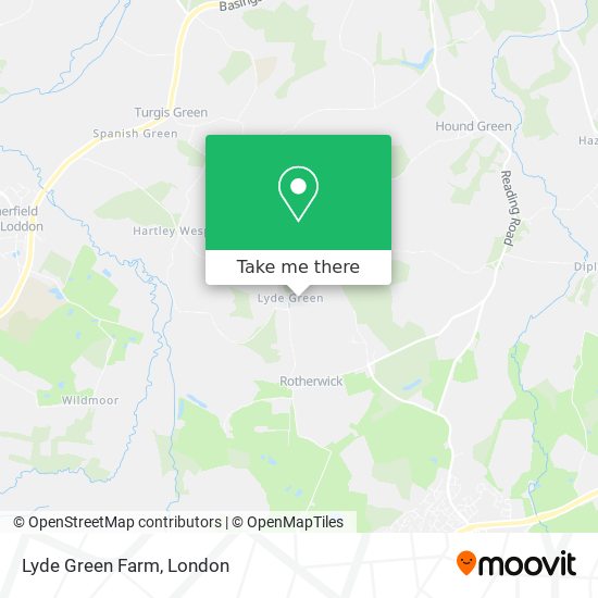 Lyde Green Farm map