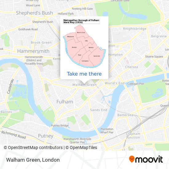 Walham Green map