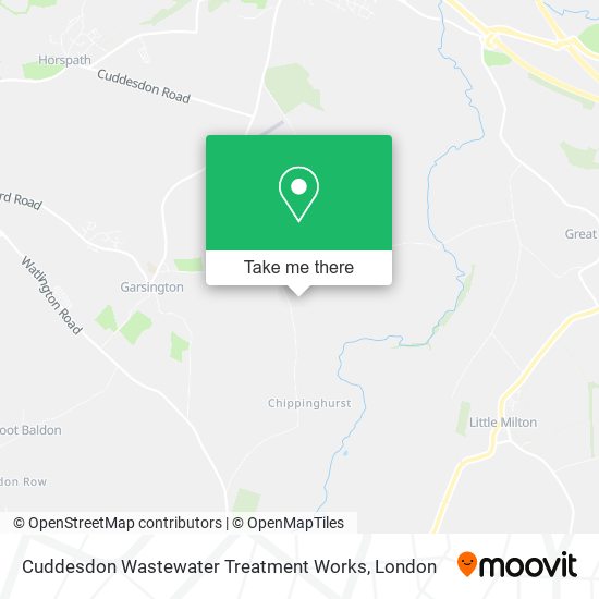 Cuddesdon Wastewater Treatment Works map